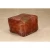 Import Industrial Style Tan Color Leather Puff Stool / Ottomans from India