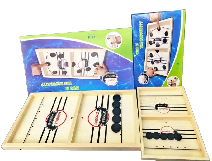 interactive game table hockey toy intelligence wooden board game for kids and adults
