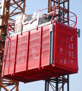 International standard  lifting cage platform construction site lift material lifter