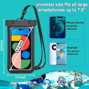 IPhone Samsung Universal Cellphone Protective Pouch Bag Mobile Phone Waterproof Bag with Lanyard