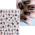 Import Iridescent Leaves Sliders for Nails 3D Metal Flowers Adhesive Nail Stickers Slider Animal  Plant Nail Art Decoration Decals from China