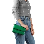 ISO BSCI Factory Small MOQ unique texture ostrich party bag clutch purse evening bag PU leather ladies clutch bag