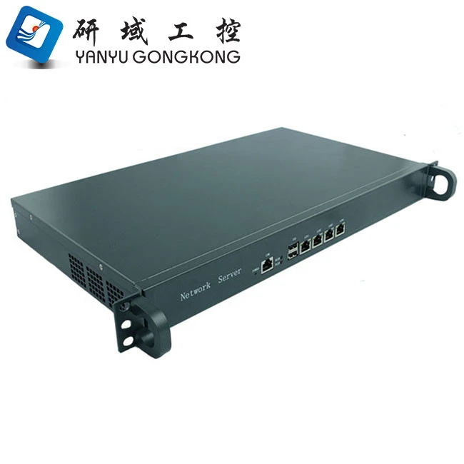 J1900 processor network security Linux pfSense 1U rack server with 4 LAN ports