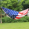 JINHUA Factory Direct American 3D Digital Print USA flag Custom logo Parachute Nylon Fabric Double Camping Hammock