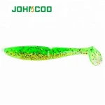 JOHNCOO Fishing Lure Soft Bait 110mm 12g T Tail Soft Worm Swimbait soft Plastic Lure 4pcs/lot
