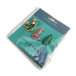 Jungle series cool animal head paper clip spring steel material is not easy to deformation and not easy to fall
