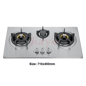 JY-PA3038   household SS commercial 3 burner gas hob/popular design gas cooktop/factory price gas stove for european