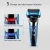 Import Kemei 8150Z 4-blade wet and dry razor rechargeable electric shaver men beard trimmer with LCD display from China