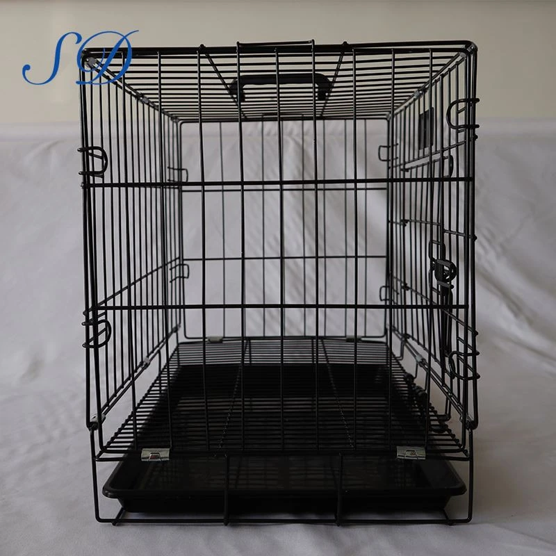Kennel Cat Dog Folding Crate Wire Metal Animal Boarding Kennel Cage
