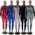 Import KG3296 Wholesale Sequined Blank Velour 2 Piece Winter Sweatsuit Jogging Sports Plain Women Sweat Suit from China