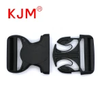 KJM Double Adjustable 2 Inch 38mm Plastic Quick Release Belt Connect Buckle Clasp for Backpack Gun Belt