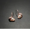 Korean Custom exclusive Yiwu shell pearl with diamond new earrings