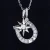 Import KRKC Drop Shipping From China Dainty Gold North Star Sign And Horseshoe Pendant CZ Crystal Zircon Jewelry Long Star Necklace from China