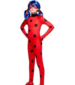 Ladybug Kids Costume Cosplay  Halloween Costumes Girls Fancy Party Dress