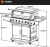 Import Large 304 stainless steel GAS grill domestic gas LPG garden barbecue stove villa courtyard BBQ tool from China