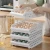 Import Large capacity egg storage box Drawer type egg rack plastic kitchen food egg holder from China