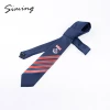 Latest design handmade polyester custom made high school ties logo uniform