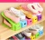 Import Latest modern design eco-friendly yellow and white shoe organizer plastic, plastic adjustable shoe rack for hold shoes from China