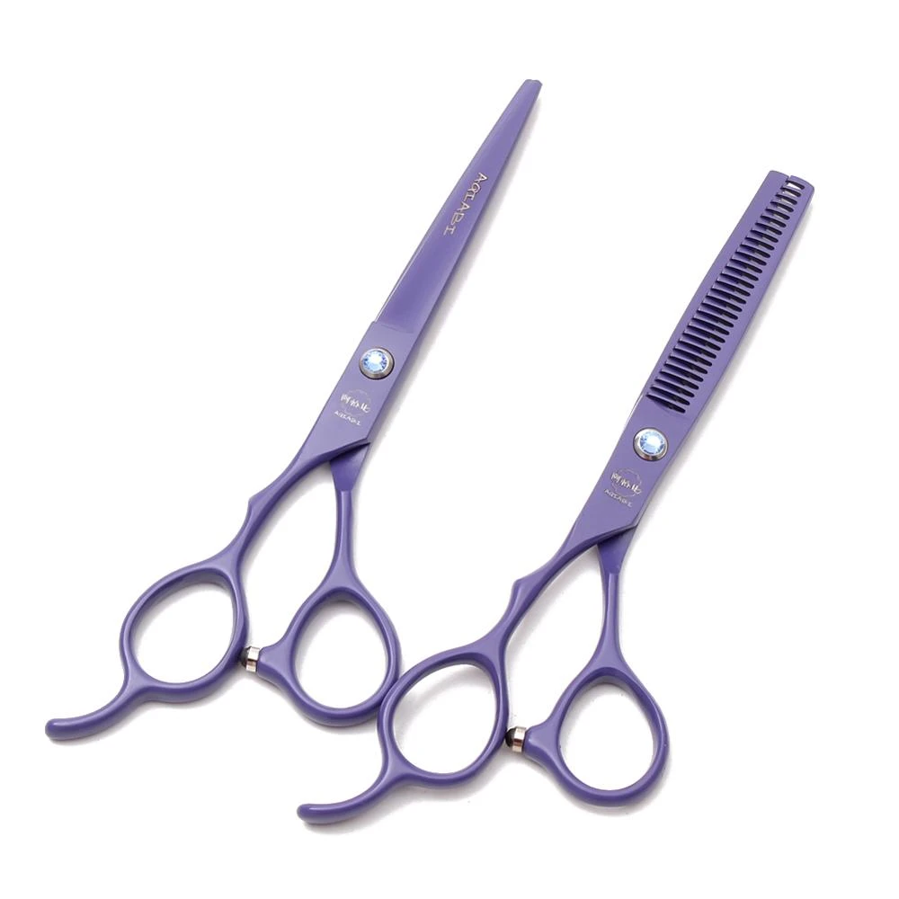 Left Hand Hair Scissors 5.5" 6" AQIABI Brand Japanese Steel Hair Cutting Scissors Haircut Thinning Shears Barber Scissors A8001