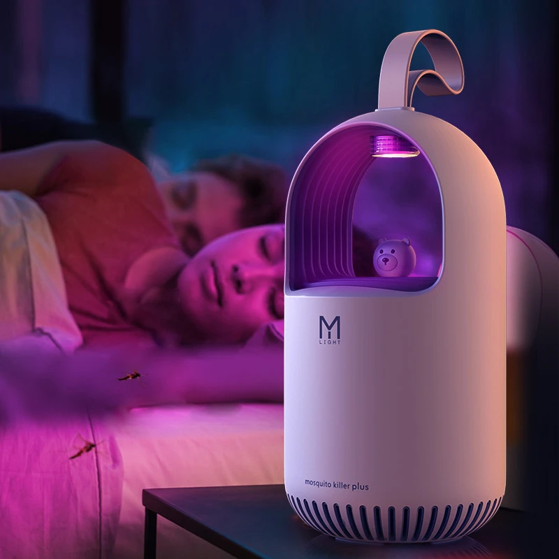 Light Control Super Silent USB Powered Electronic Mosquito Killer Non-Toxic UV Ultraviolet LED Mosquito Trap Lamp