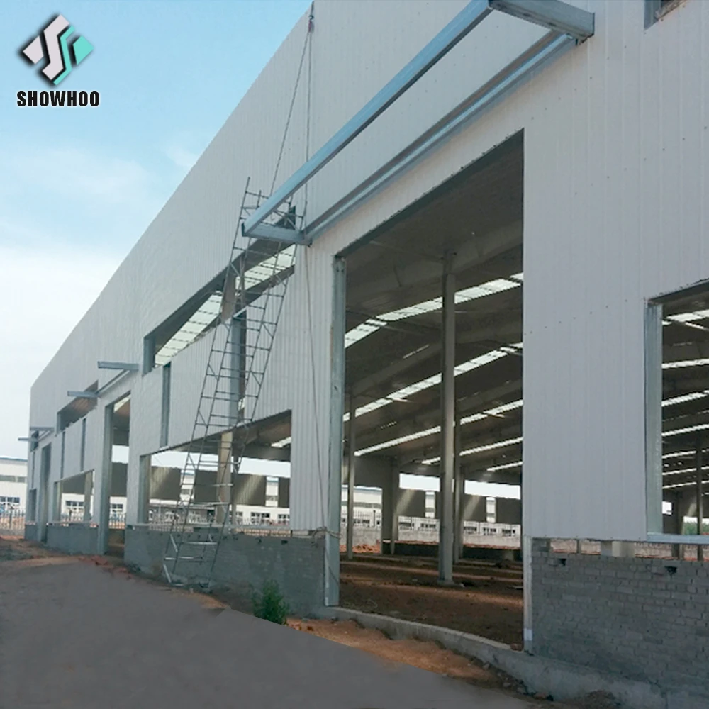 Light Gauge Industrial PEB Warehouse Hangar Building Prefabricated Steel Structure