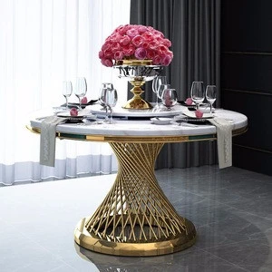 Light luxury post-modernity marble dining room furniture sets