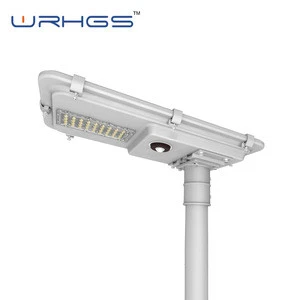 lithium battery integrated industrial 30w 42w infrared sensor outdoor all in one solar led street lights