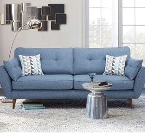 Living Room Furniture Chesterfield Loveseat Fabric Sofa Set