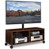 Living room furniture wood cabinets tv base swivel 360 degrees tv stand rotating