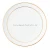 Import LK20190921-06  12inch square shape gold pattern edge ceramic plate dinner round plates from China