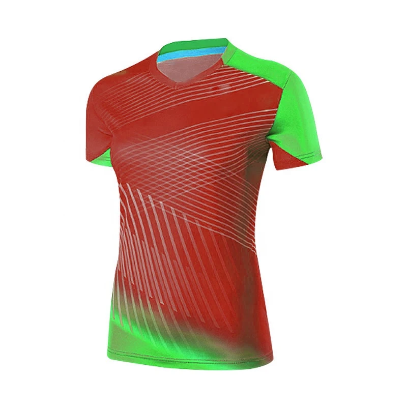 Low MOQ badminton jersey design Table Tennis tops Volleyball Uniform Design Colors