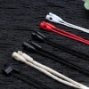 Low MOQ OEM Brand Logo Custom Name Snap Lock Plastic Hang Tag Clips with Ribbon String Bullet Tag for Garment