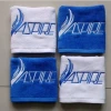 Lowest price small MOQ 100%cotton custom logo embroidered/printed gym sports fitness towel