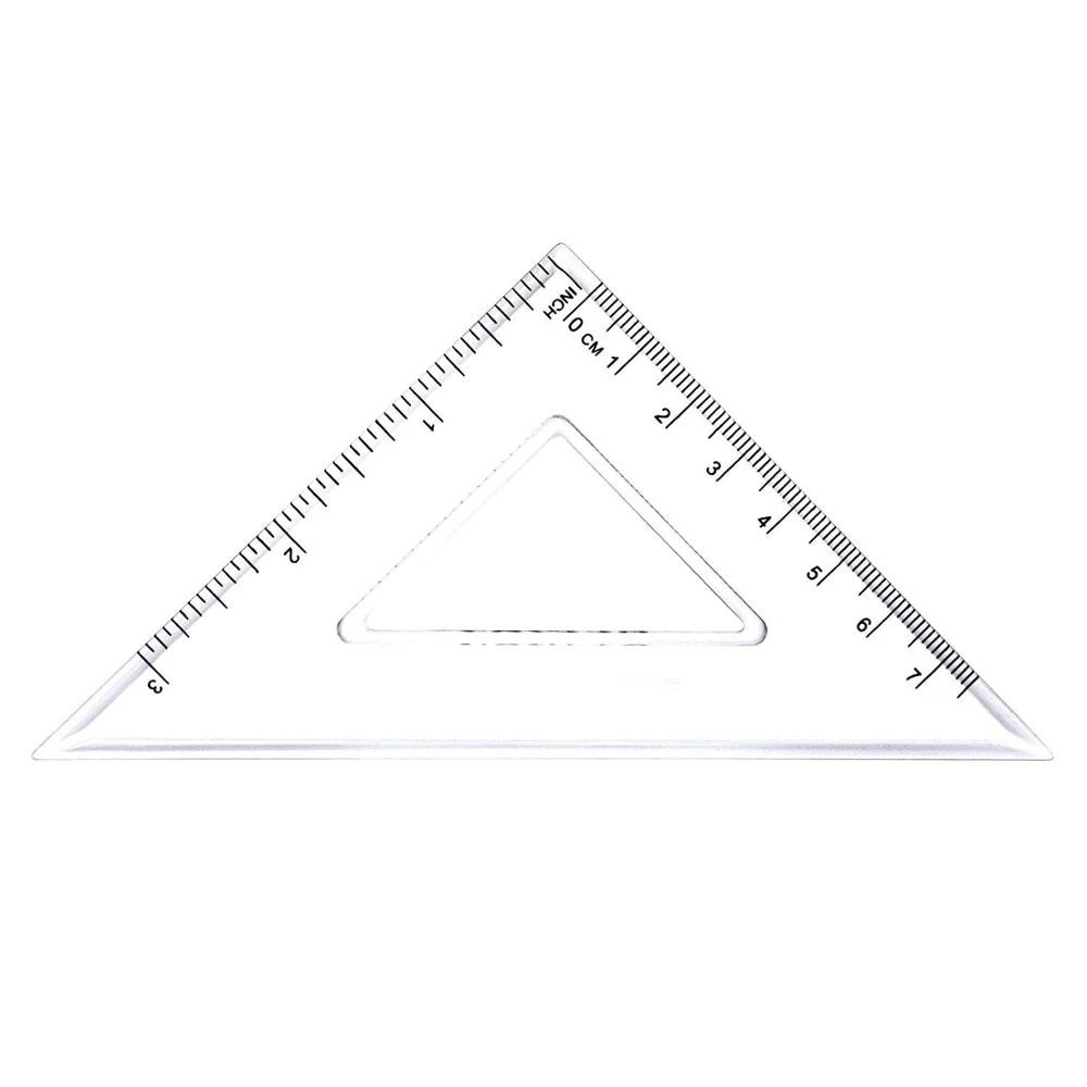 LULAND Quality Compass, Linear Ruler Protractor 7 Piece Geometry School Set