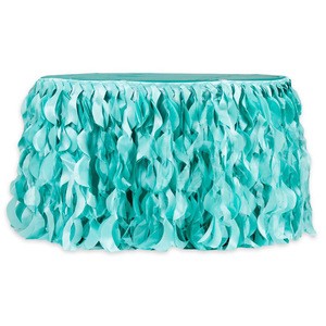 luxuried ruffled tablecloth beautiful table skirt