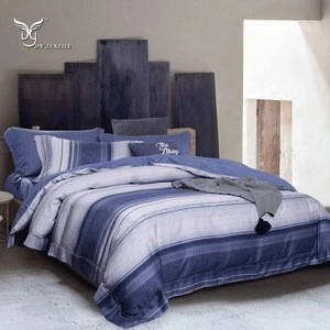 Luxury 100% tencel print 3/4pc duvet cover and sheet bedding set