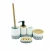 Luxury Design Cement and Wood Bathroom Accessories Sets 5 piece Home Hotel Gift Bathroom Sets
