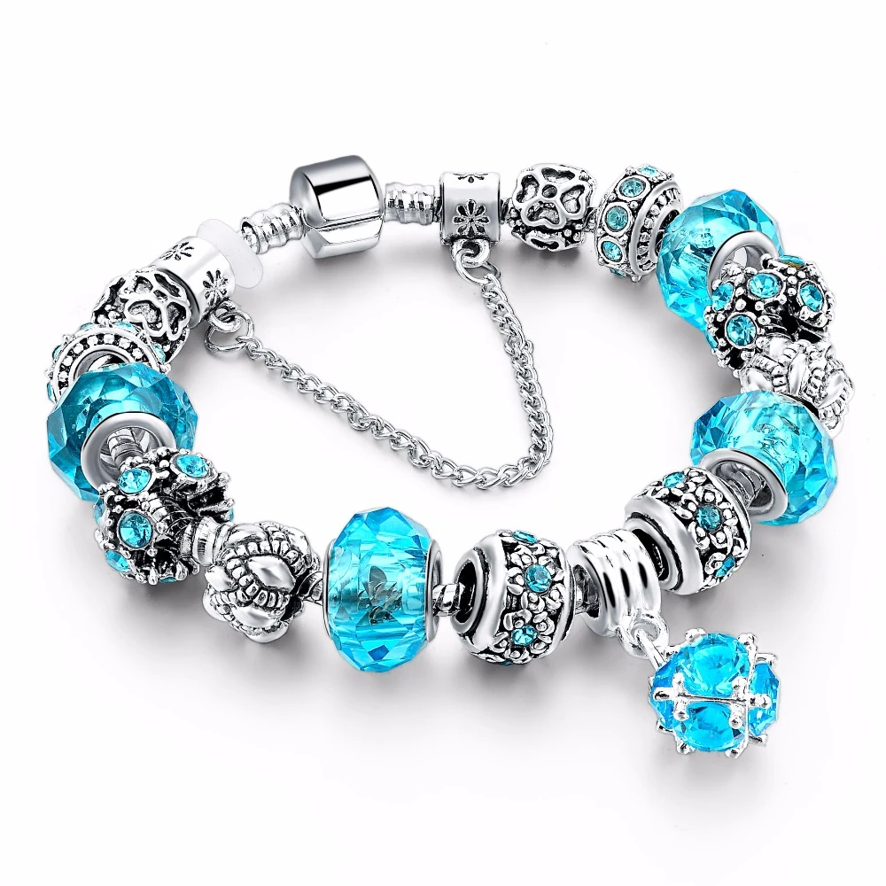 Luxury Silver Charm Bracelet For Women With High Quality European Style bracelet