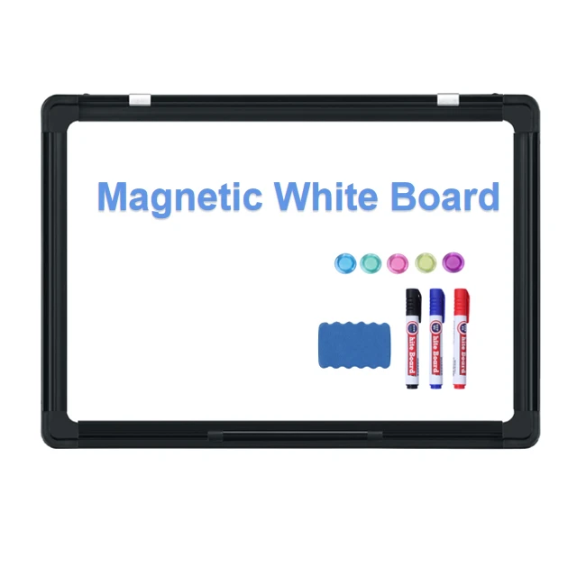 Magnetic White Board Dry Erase Board Wall Hanging Whiteboard with 3 Dry Erase Pens 1 Dry Eraser 6 magnets free paper