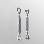 Malleable iron DIN1480 M6-M50 double eye mild steel wire rope turnbuckles