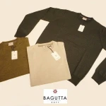 Man's Crewneck Sweaters Stock made in Italy Bagutta 70% merino wool