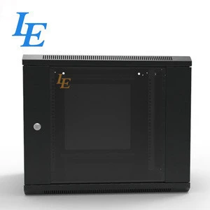 Manufacturer 19inch 6U 9U 12U 15U 18U wall mounted network cabinet with tempered glass door