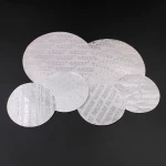 Manufacturer's aluminum foil embossed self-adhesive gasket pressure-sensitive liner/lids