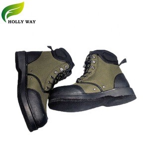 Men&#39;s Wading Outdoor Olive Green and Black Boots for Fishing