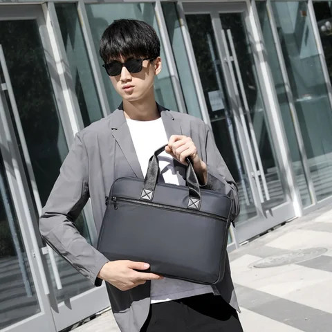 mens business laptop waterproof office side messenger sling portfolio shoulder crossbody briefcase bags