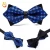 Import Mens classic polyester square pointy point polychromatic bow tie polyester pointy point bow tie from China