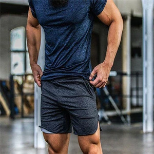 Mens Gym Shorts Loose Workout Shorts with Pockets Fitness Training Running Pants with Zipped Side Pockets