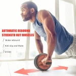 mens household automatic rebound roller fitness equipment sports female thin belly abdominal muscle training ab wheel roller