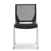 Mesh back 4 metal legs meeting room chairs for office or home