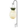 metal pineapple lawn string hanging street led solar garden light